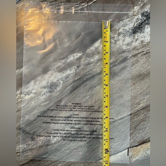 25 Resealable Poly Bags 10 x 13 Clear Self-Seal & 25 Thank You Stickers - Picture 5 of 10